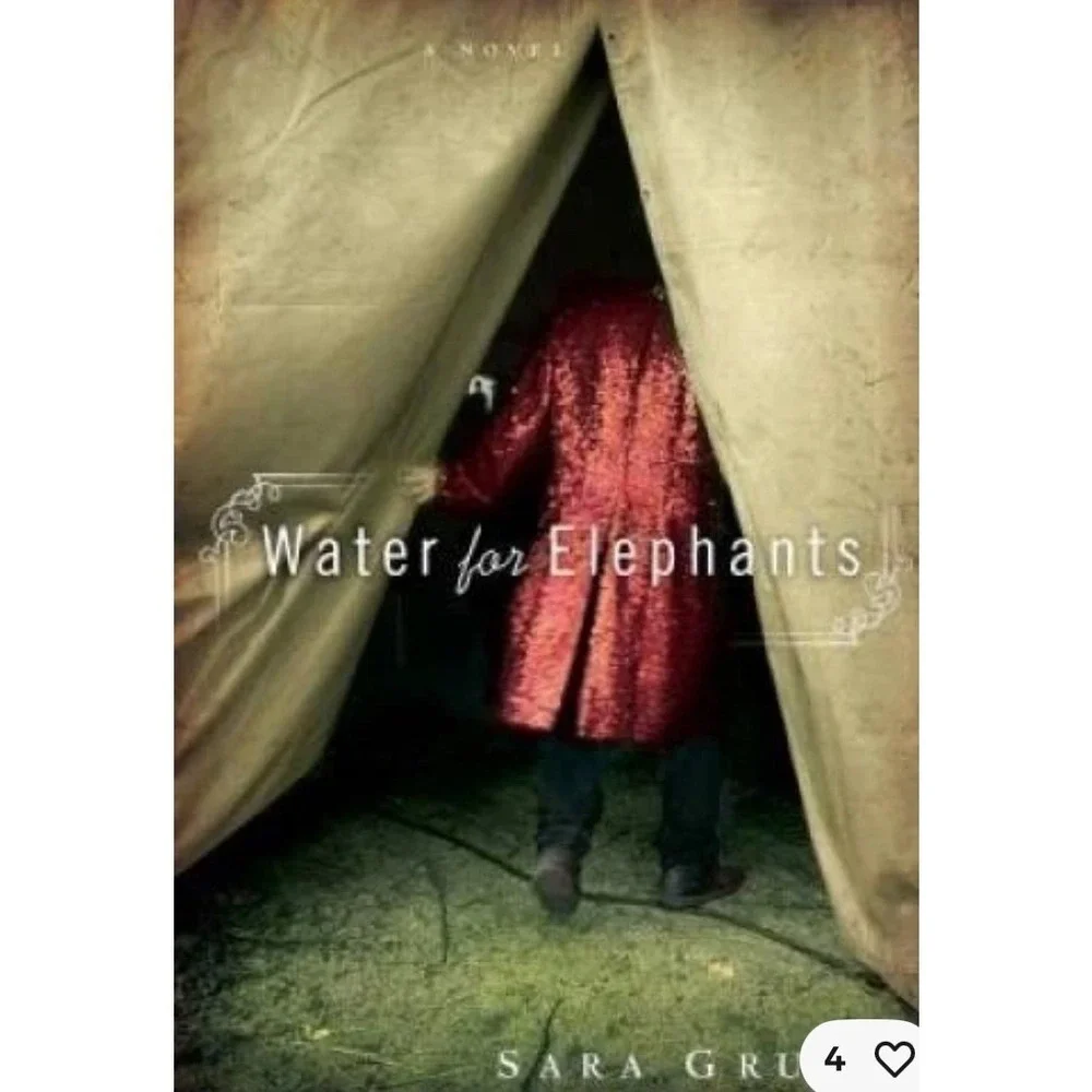 Water for Elephants by Sara Gruen Historical Fiction Paperback Novel 2006